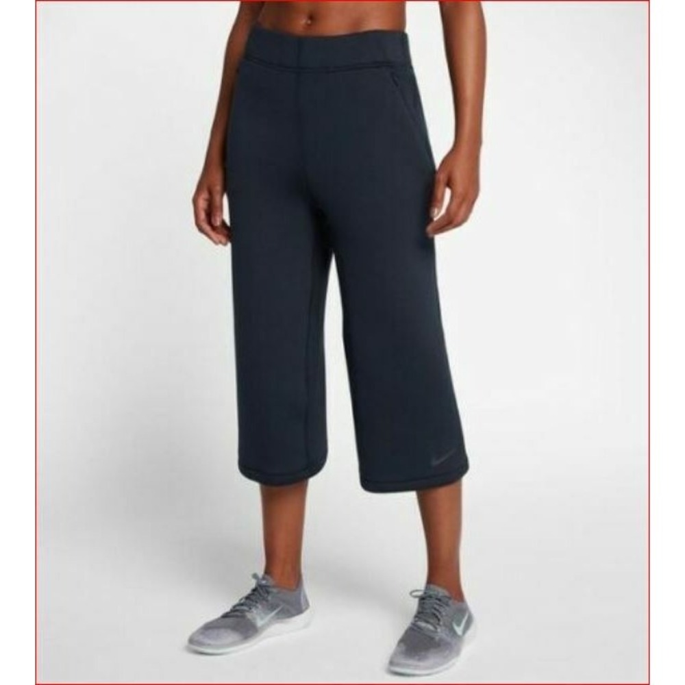 Nike Dry women sweatpants training dri-fit 908322-475 navy blue sz S $90